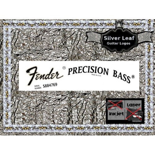 Fender Precision Bass Guitar Decal #35s